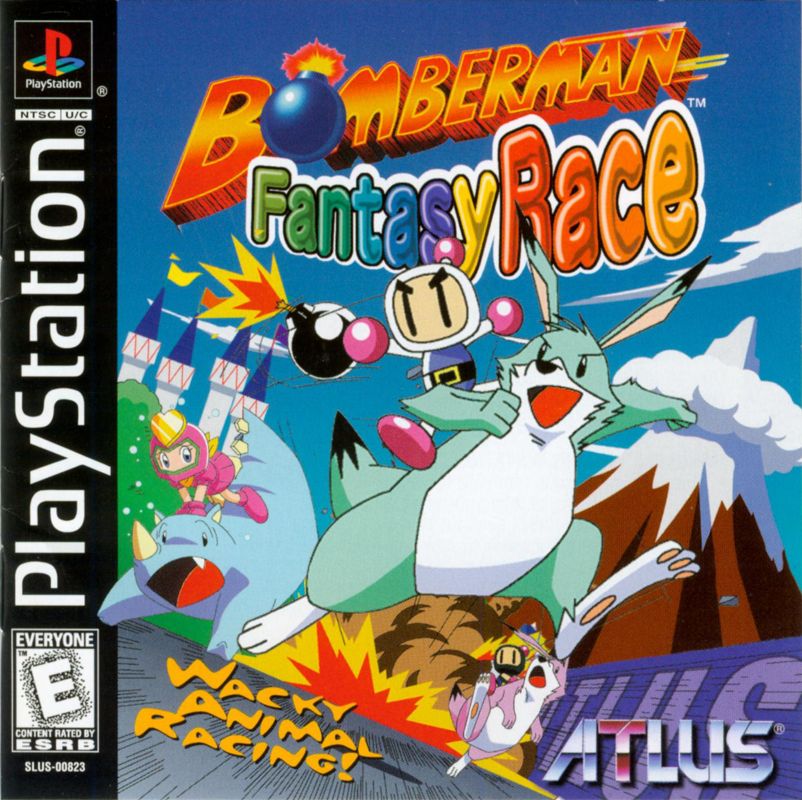 Bomberman Fantasy Race box art for Playstation